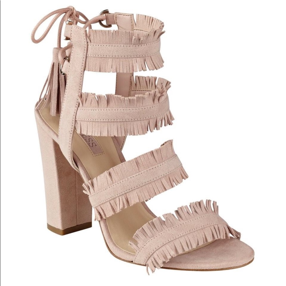 ‼️MOVING SAME ❗️ GUESS Econi Pink Fringe Shoes